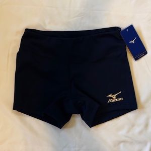 Navy spandex shorts